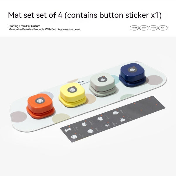 4 Colors Pet Communication Talking Button Toy