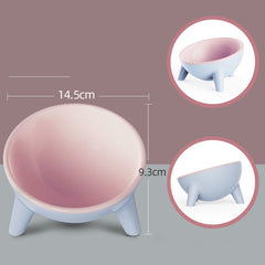 Cat Dog Bowl With Stand Pet Feeding