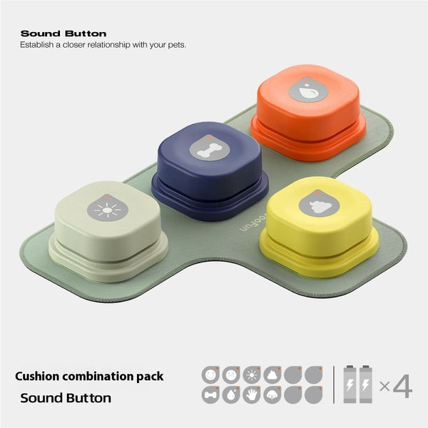 4 Colors Pet Communication Talking Button Toy