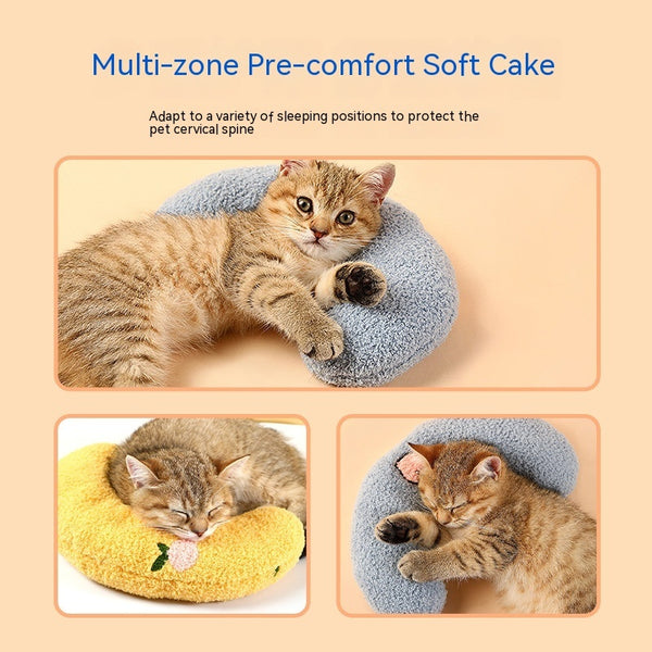 Dog Cat Sleeping  Plush Pillow