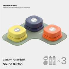 4 Colors Pet Communication Talking Button Toy