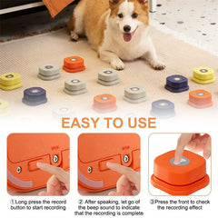 4 Colors Pet Communication Talking Button Toy