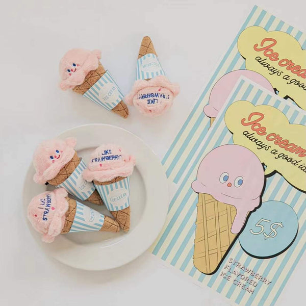 Paper Dogs And Cats Hide Ice Cream Toys