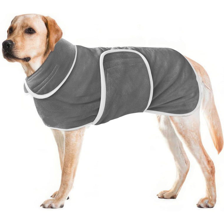 Dog Bathrobe Super Absorbent Pet Bath Towel